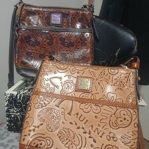 Dooney & Bourke Brown and Tan Crossbody Bag